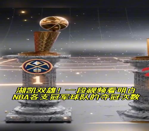 一个视频直观看出NBA球队总冠军个数！