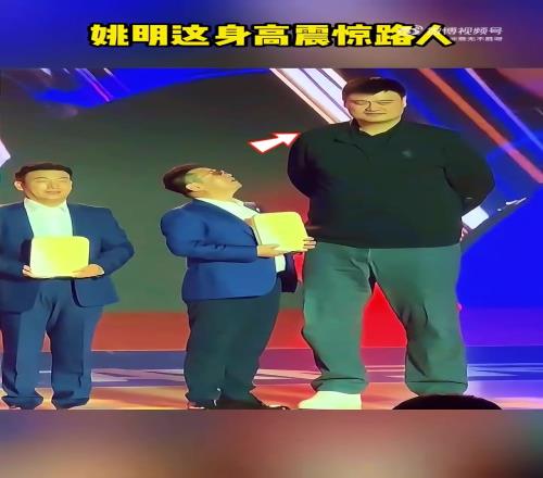 姚明這身高屬實恐怖！給你頒個獎都得全程仰頭