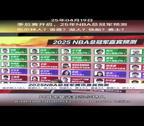 13悬崖边了!季后赛开始前18位媒体人预测凯尔特人总冠军