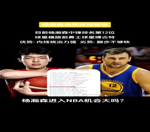 模板博古特!杨瀚森球探报告:内线优势大脚步不够快