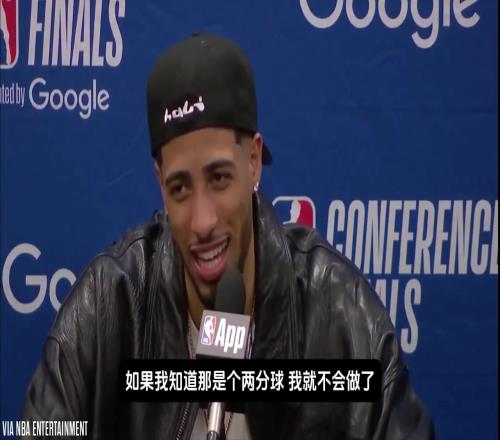 哈利伯顿:早知道那是个两分球我就不锁喉了以后不打算再做了