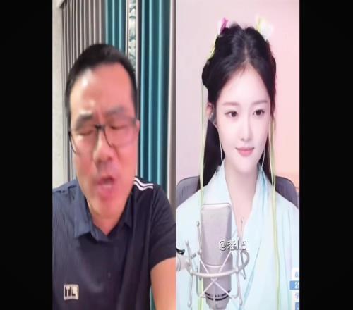 要把人笑死！徐靜雨直播連線美女，深情對唱《月亮之上》