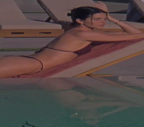 太美了!詹娜最新比基尼广告来了