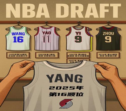 阿联之后最高顺位！杨瀚森成为第6位被选中进入NBA的中国球员