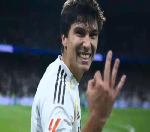 貢薩洛戴帽！腳后跟破門(mén)致敬C羅，20年第一人，皇馬球迷膜拜