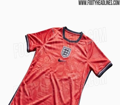 英格蘭世界杯客場(chǎng)球衣曝光：主色紅色獅子與星星印花