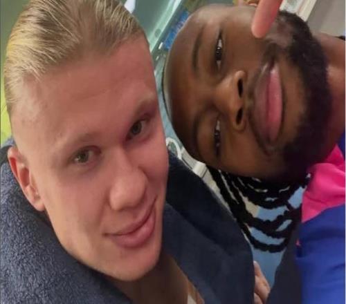 似有故人之姿，哈蘭德曬與塞門(mén)約的合照：歡迎