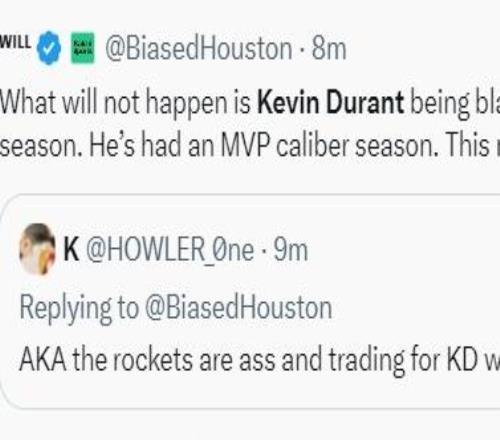 火箭跌第7隊(duì)記稱非KD之過！火蜜稱肢體語言很沮喪休媒：精神疲憊