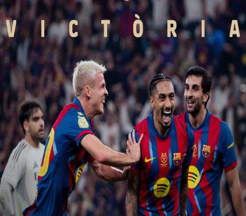 小羅社媒祝賀巴薩奪冠：超級杯冠軍！