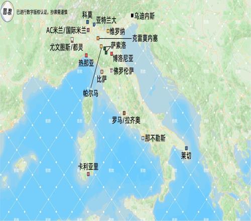 意甲版圖：20支球隊(duì)的地理分布與北強(qiáng)南弱的空間結(jié)構(gòu)