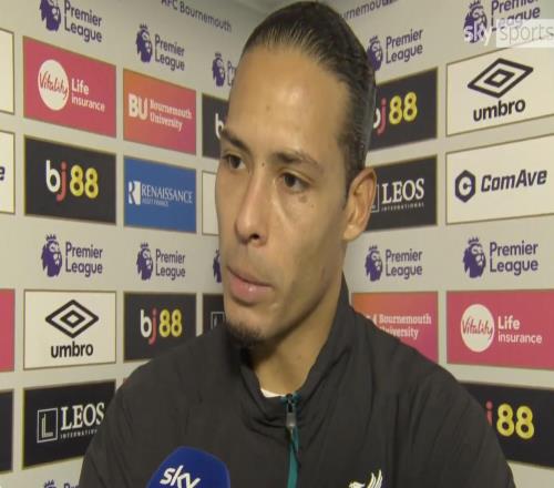 范戴克：伯恩茅斯絕殺時我在場上被阻擋了，但我們只能接受