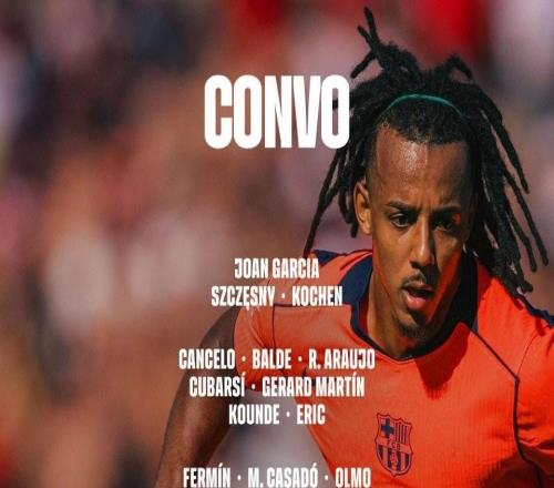 巴薩客戰(zhàn)埃爾切大名單：萊萬、亞馬爾、拉菲尼亞領(lǐng)銜