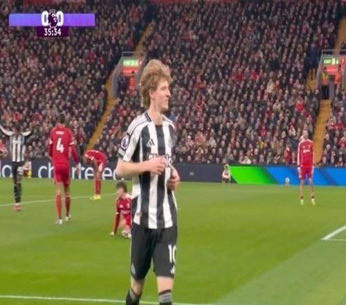 11場3球，利物浦是戈登英超生涯進球并列最多的對手