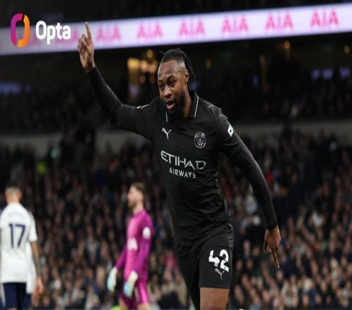 自9293賽季以來，塞門約是曼城第二位加盟前5場進(jìn)4球的球員