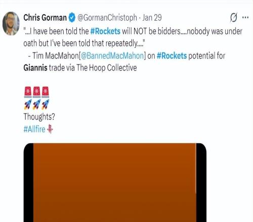 火箭重申阿門申京非賣品！球隊(duì)無意交易揚(yáng)尼斯欲追莊神填海王空缺