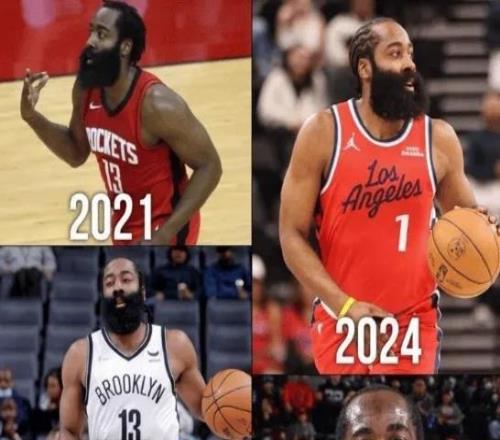 哈登6年5隊(duì)：4次申請(qǐng)交易“換隊(duì)”有望延續(xù)神跡能否沖冠成功