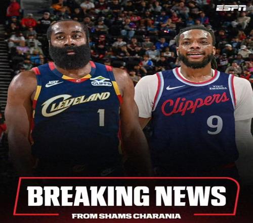 NBA一夜3消息，8人大交易達(dá)成，小卡入選全明星，哈登加盟騎士隊(duì)