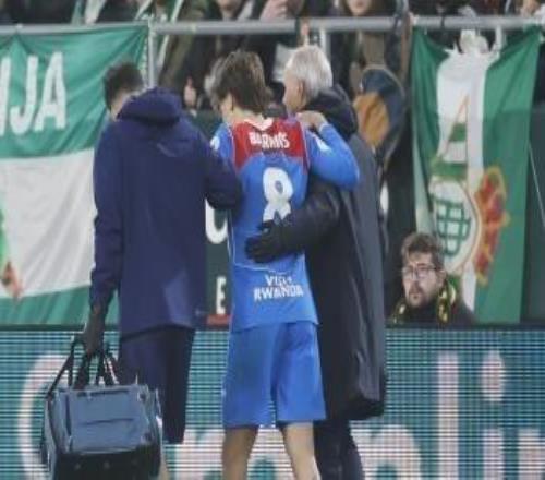 馬競(jìng)官方：巴里奧斯因肌肉不適被換下，將接受進(jìn)一步檢查