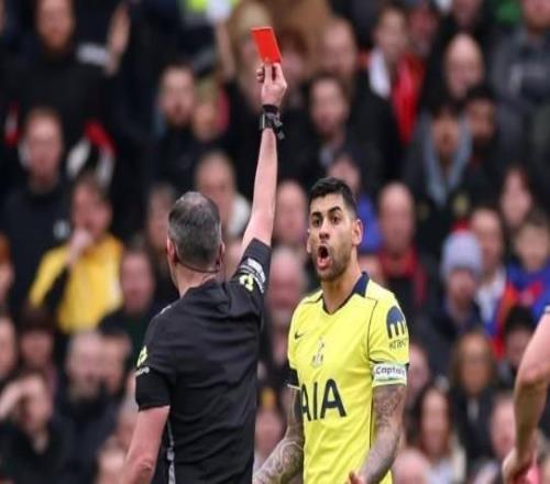 對陣曼聯(lián)被直紅罰下，羅梅羅將被禁賽三場無緣北倫敦德比