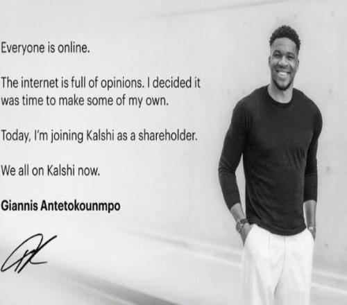 將把天賦帶到字母哥自宣入股體育競猜平臺KalshiSports