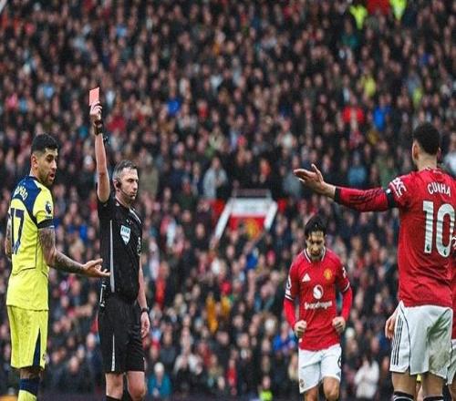 英超官方：羅梅羅的犯規(guī)動作危及對方安全，因此被紅牌罰下