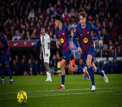 西甲替補(bǔ)登場，19歲中場托馬斯馬克斯完成巴薩一線隊首秀