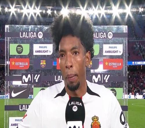 馬略卡邊后衛(wèi)莫?？ǎ簛嗰R爾整場比賽都沒能過掉我