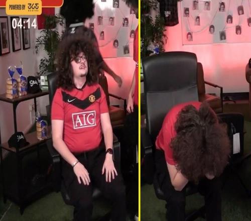 未能成功理發(fā)，曼聯(lián)球迷“蓄發(fā)哥”面對(duì)直播無奈抱頭