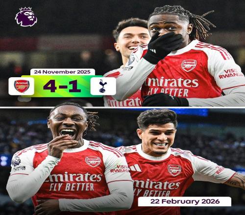 單賽季聯(lián)賽北倫敦德比進(jìn)球4+，埃澤成歷史第二人