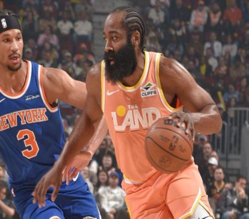 哈登20分加盟7戰(zhàn)6勝！騎士復(fù)仇尼克斯米切爾23分艾倫19+10