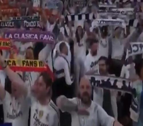 一名皇馬球迷在看臺上行納粹禮，被當(dāng)場驅(qū)逐并開除會籍