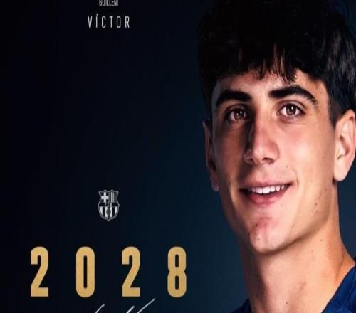 官方：巴薩與B隊(duì)18歲后衛(wèi)吉列姆維克托續(xù)約至2028年