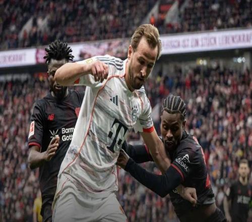 德甲第26輪綜述：9人拜仁客平勒沃庫(kù)森，多特兩球取勝仍落后9分