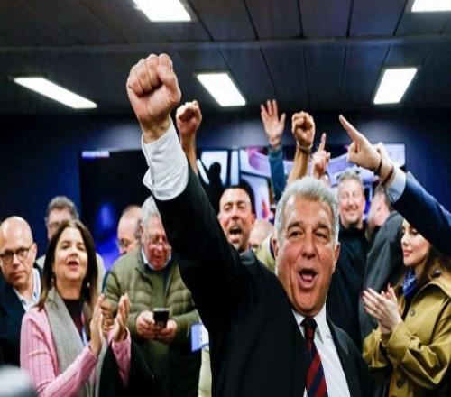 拉波爾塔史詩級(jí)大勝：以68%得票率再任巴薩主席，豐特夢碎