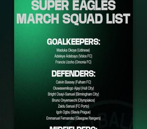 尼日利亞國家隊新一期大名單：盧克曼領(lǐng)銜，奧斯梅恩未入選