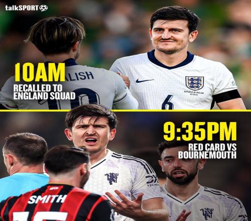 過(guò)山車(chē)的一天，馬奎爾重返英格蘭隊(duì)后不到12小時(shí)吃紅點(diǎn)套餐