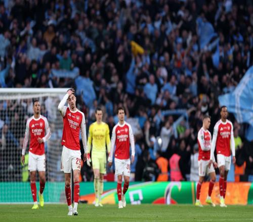 阿森納英聯(lián)杯決賽不敵曼城，英格蘭足壇仍未能出現(xiàn)四冠王