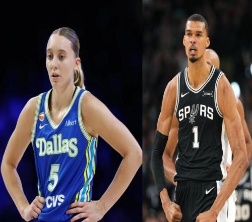 Wembanyama半场投篮惊呆WNBA新秀PaigeBueckers飞机上都在尖叫
