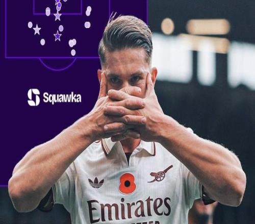 本賽季射門20+的英超球員中，只有哲凱賴什的射門全在禁區(qū)內(nèi)