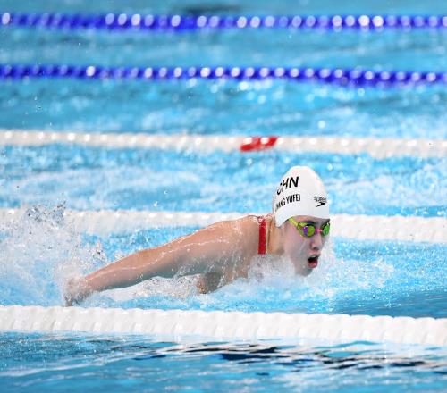 女子100米蝶泳決賽張雨霏銅牌美國(guó)胡斯克、沃爾什包攬金銀