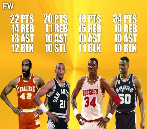 也才4次NBA已30年未有四雙誕生下一位拿四雙的球員會(huì)是誰(shuí)