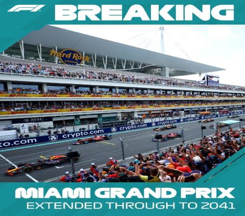 这也太长了!官方:F1与迈阿密大奖赛续约至2041年