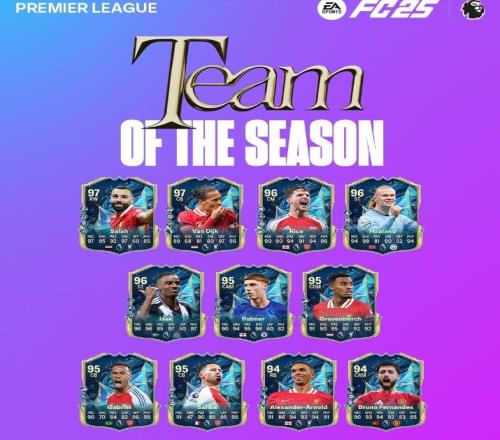 FC25英超賽季最佳陣：利物浦、阿森納各5將入選，B費、三笘薫在列