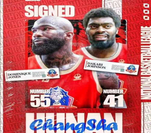 官方:NBL球队长沙勇胜签下达卡里约翰逊和多米尼克琼斯