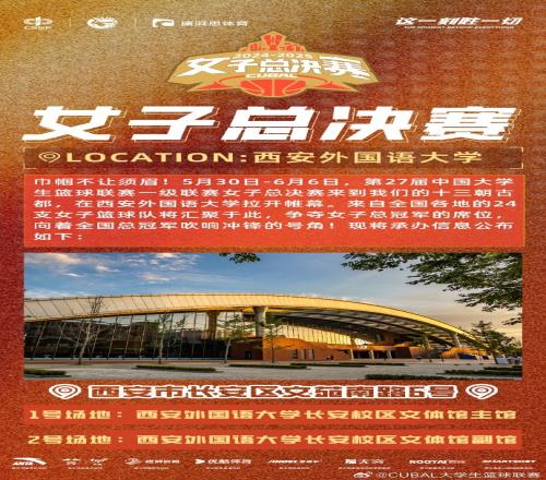 CUBAL女子总决赛落地西安5月30日正式开打