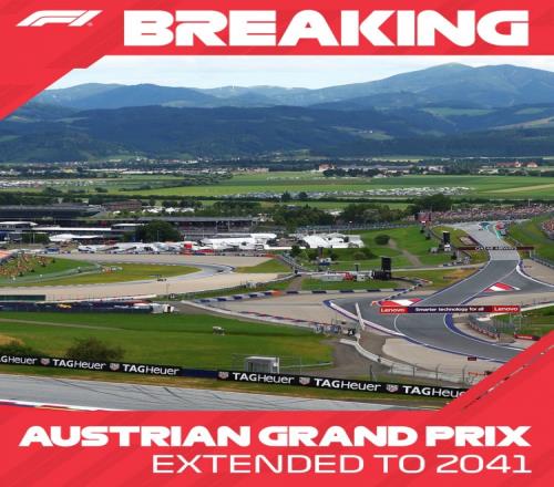 官方:F1与奥地利大奖赛续约至2041年
