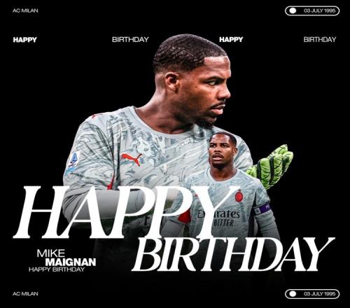 米蘭祝邁尼昂30歲生日快樂，球員加盟以來出戰163場丟170球