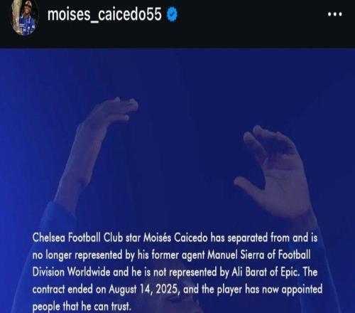 凱塞多與經紀人巴拉特終止合作，未來將長期由家人代理