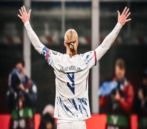 哈兰德本赛季出战20场中18场破门进32球，仅维拉、热刺对其零封