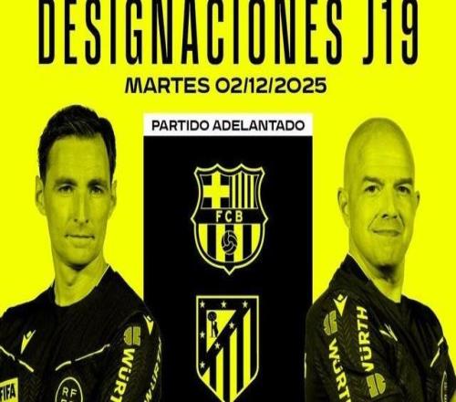 官方：布爾戈斯將執(zhí)法西甲第19輪巴薩vs馬競(jìng)